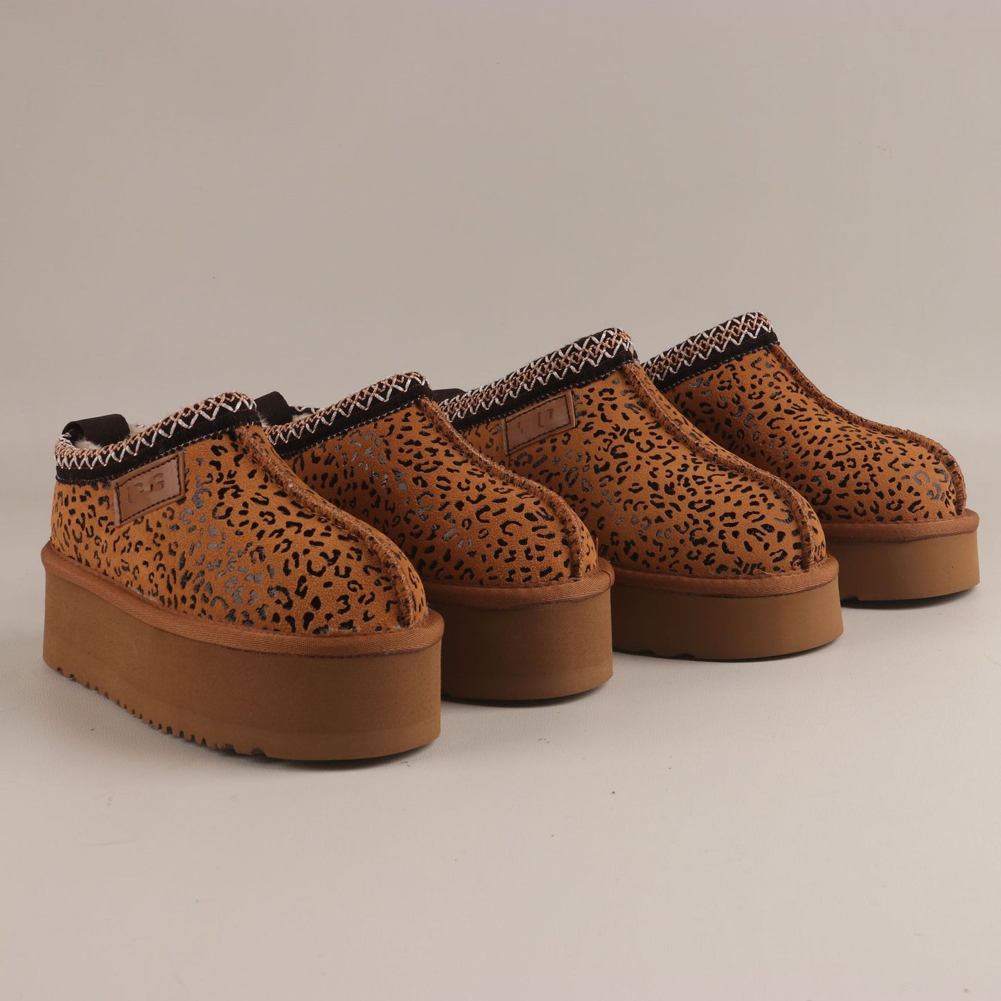 Leopard Print Casual Women's Snow Boots