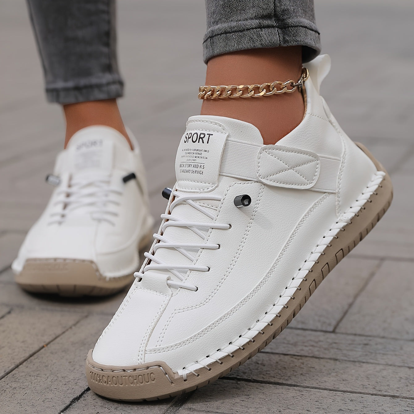 Hand-Stitched Casual Women's Shoes