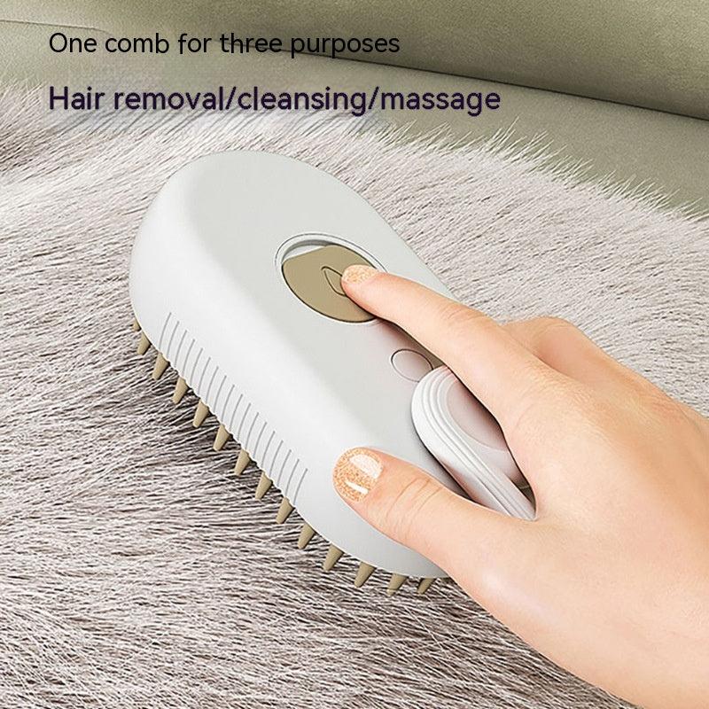 3-in-1 Electric Steam Spray - Pet Grooming Brush