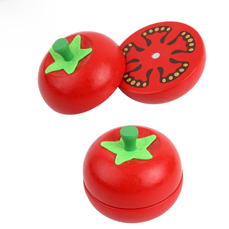 Wooden Vegetable Fruit Cutting Toy