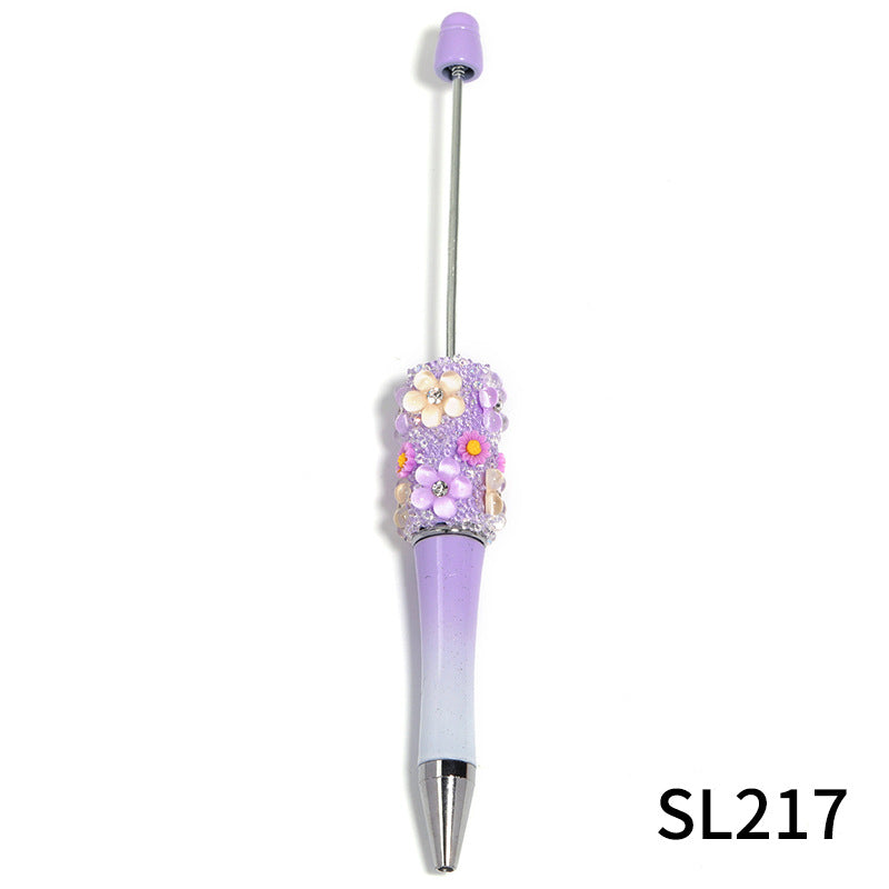 Creative DIY Flower Beaded Ballpoint Pen