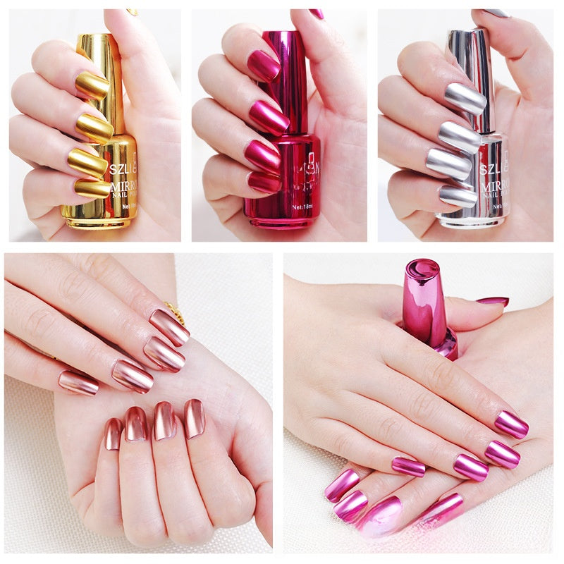 Metallic Mirror Nail Polish - Long Lasting
