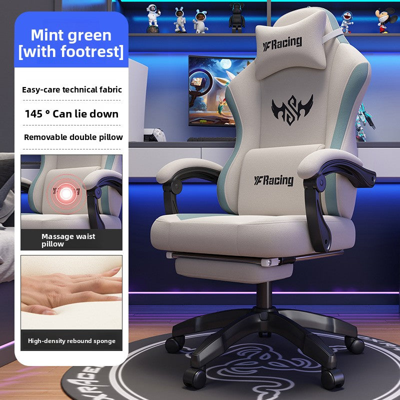 Ergonomic Swivel Gaming Chair with Adjustable Features