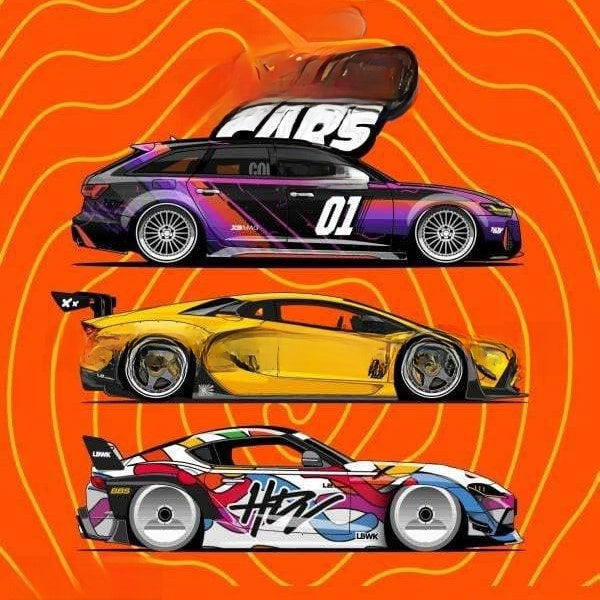 Customized Car Coloring Book