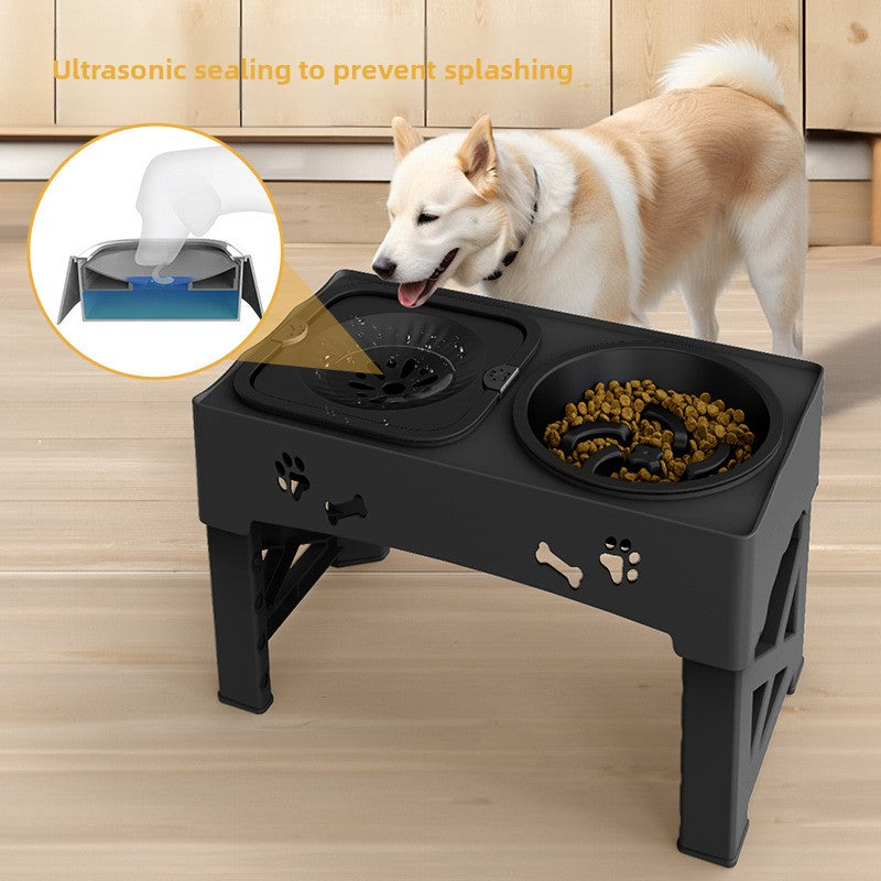 Adjustable Stainless Steel Pet Dog Bowl