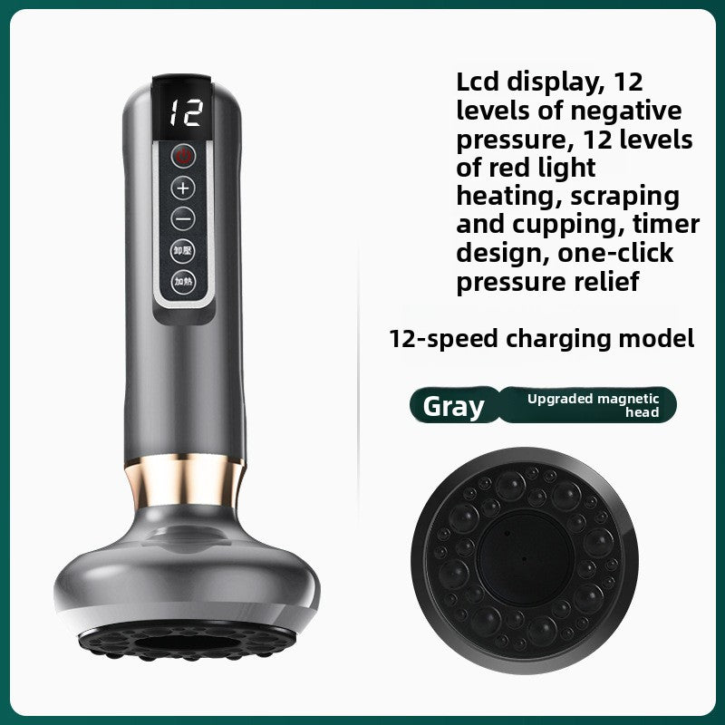 Electric Gua Sha Device with Heating & Cupping Functions