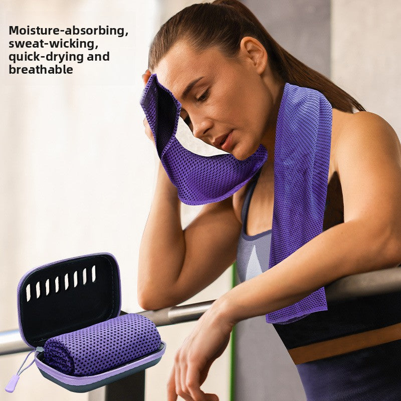 EVA Box Cooling Sports Towel - Quick-Dry Sweat, Absorbent for Outdoor Gym