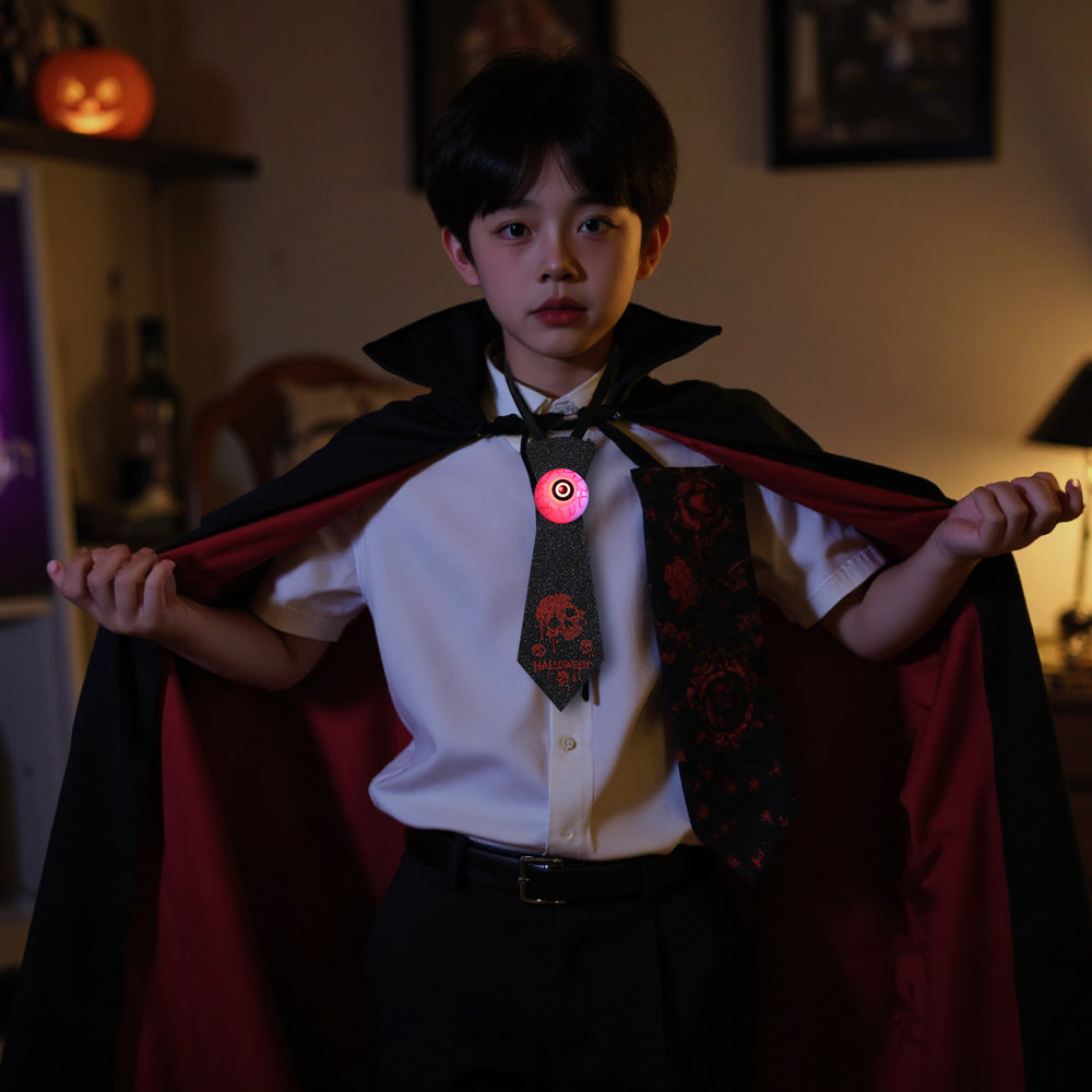 Halloween Glowing Eyeball Tie