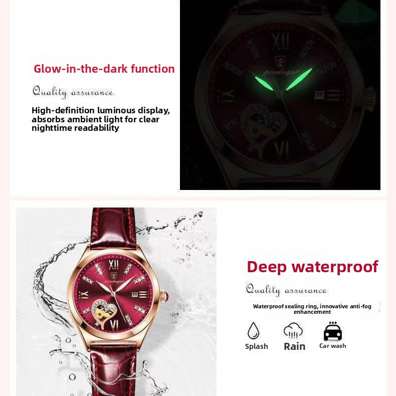 Ladies Quartz Watch - Waterproof & Luminous