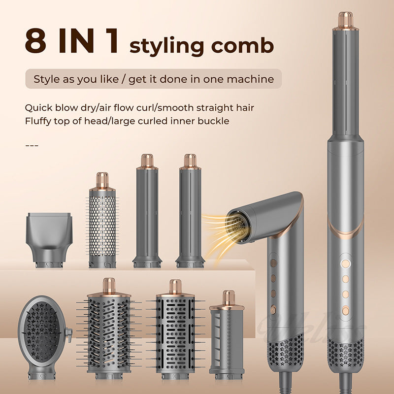 Eight-in-One Foldable Multi-functional Hot Air Comb