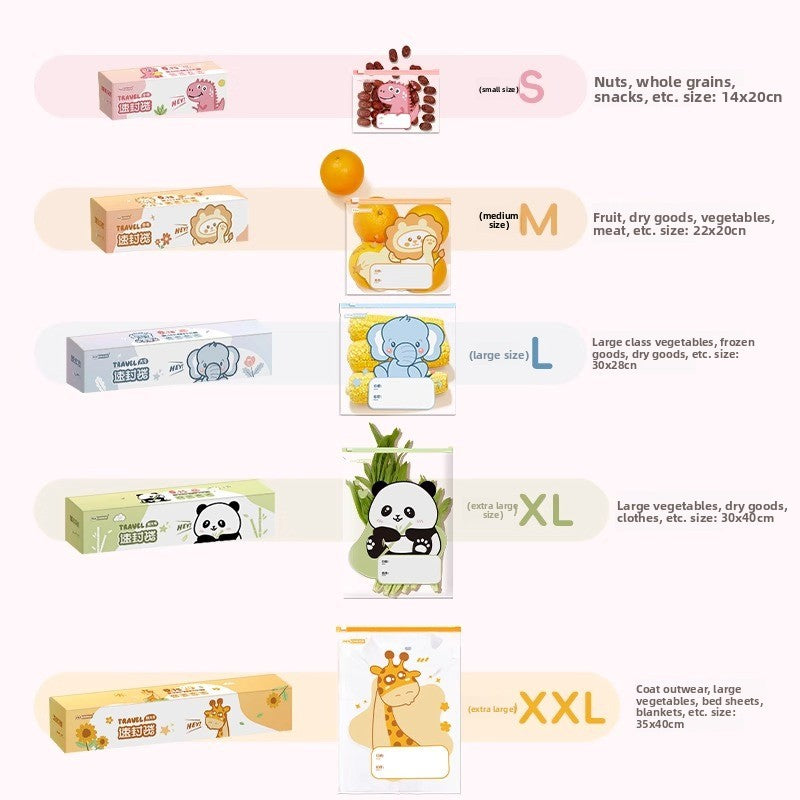 Sealed storage bags for mothers, babies, and children