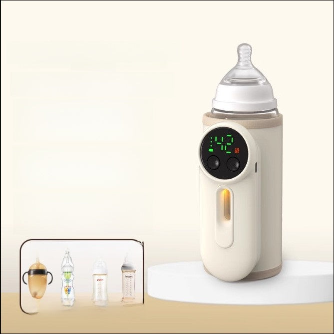 Wireless heating milk bottle insulation cover