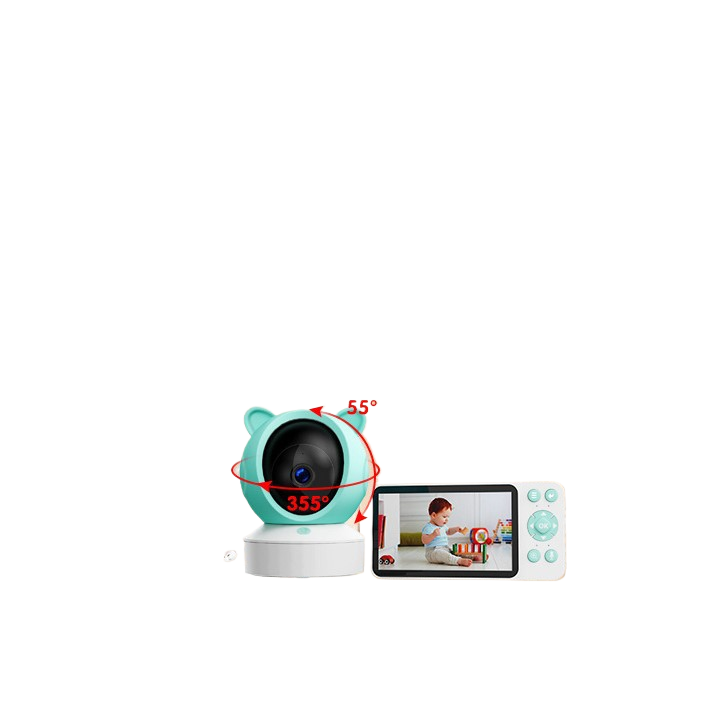 Graffiti WiFi Wireless Remote Video Baby Monitor - with Screen Mobile Tracking Cry Alarm Baby Monitor