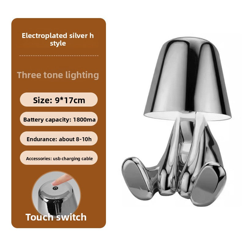 Electroplated Little Golden Man Table Lamp