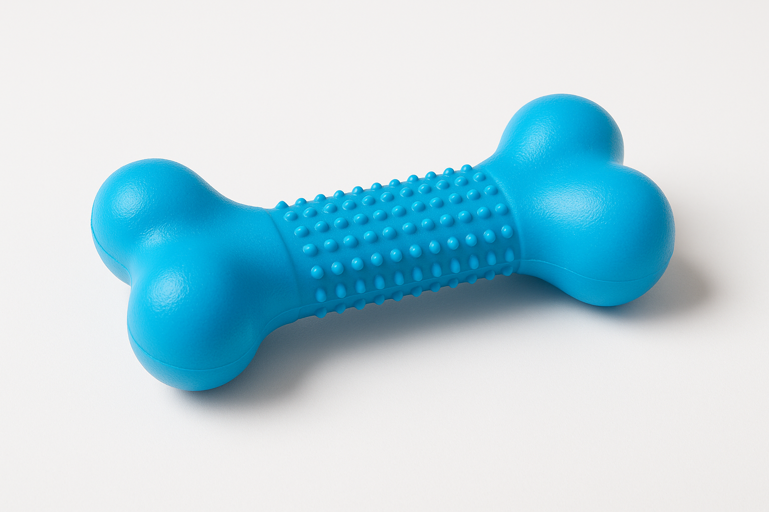 Blue dog chew toy