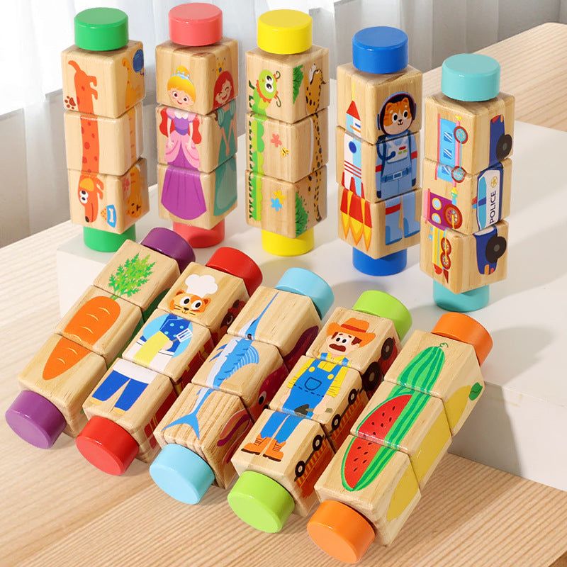 Wooden Rotating Puzzle Toy