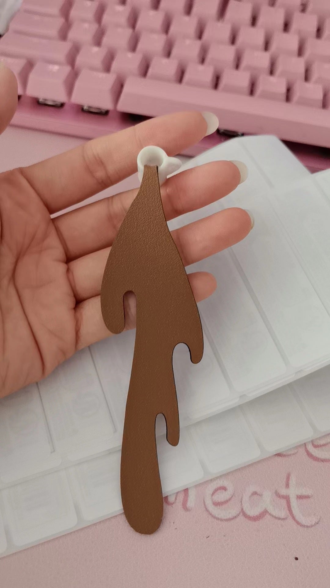 Creative Coffee bookmark - spilled coffee