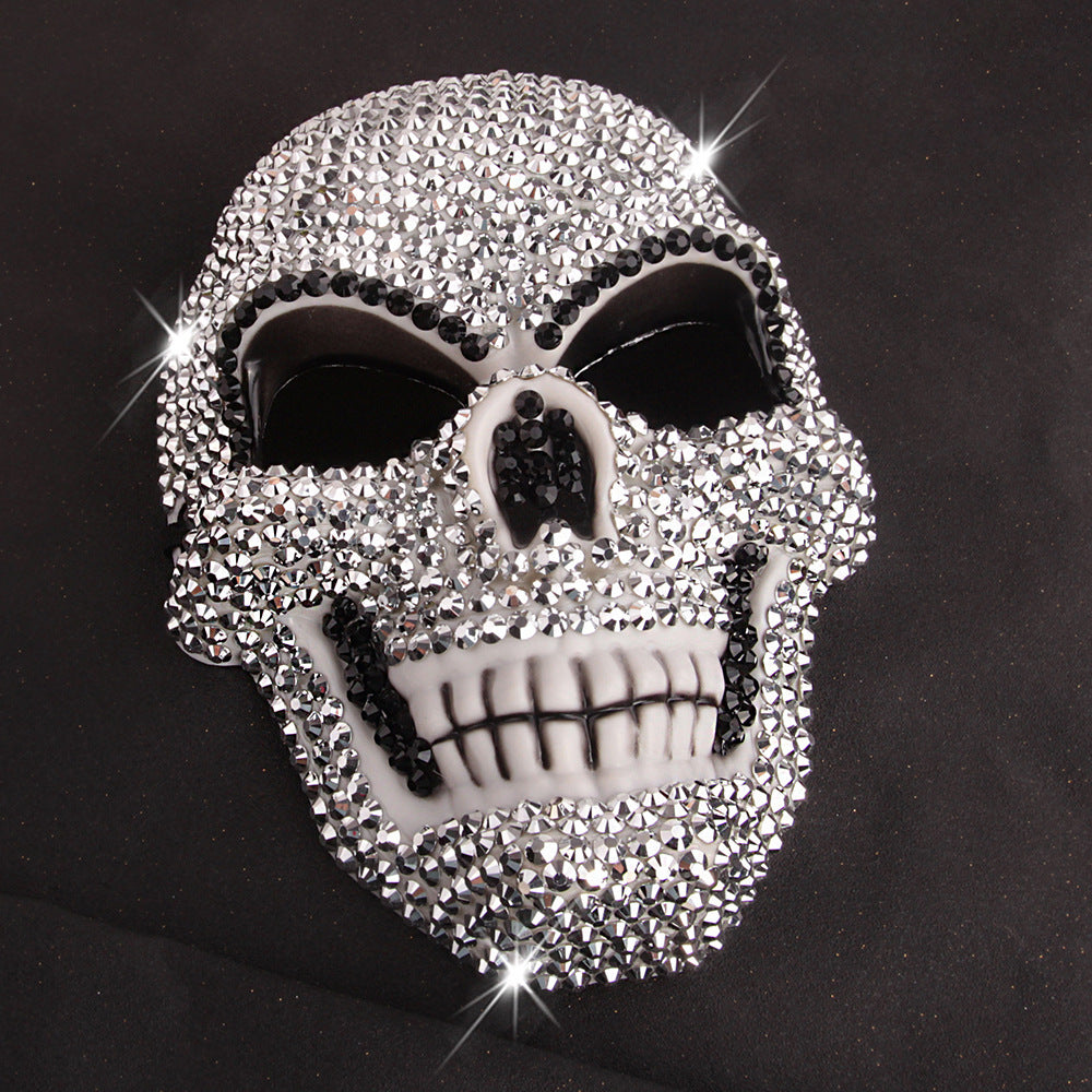 Diamond-Studded Skull Party Mask