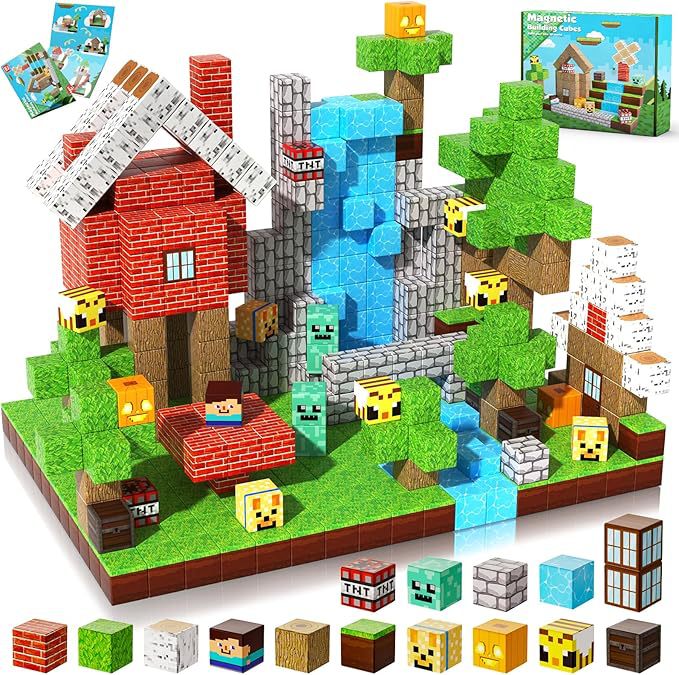 Mini World Magnetic Building Blocks for Kids DIY Castle Construction