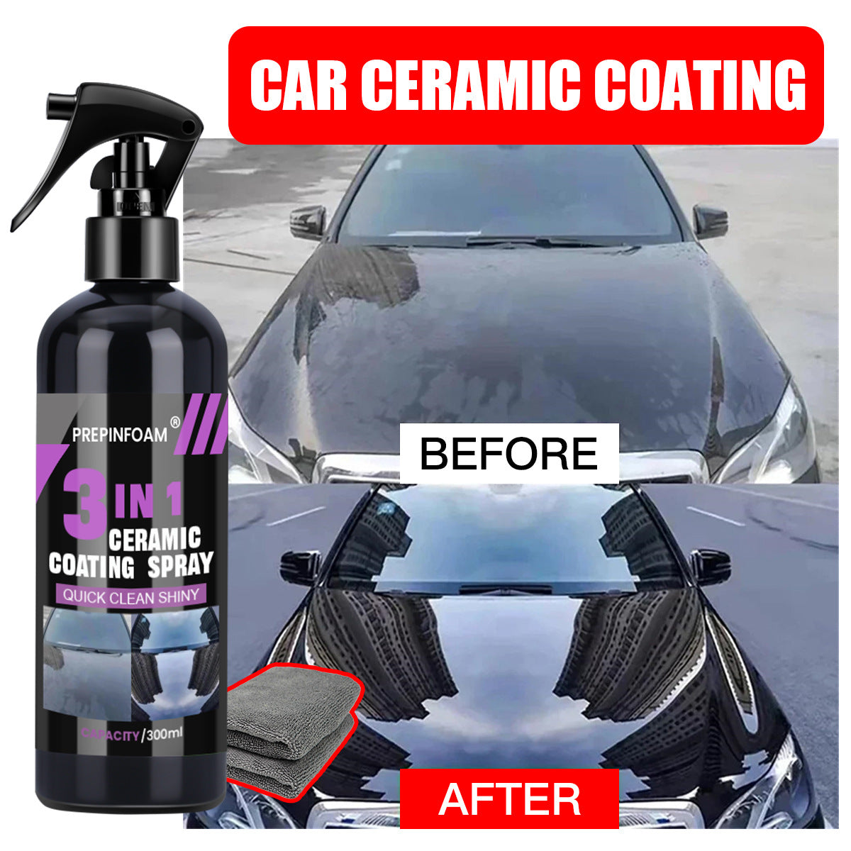 Automotive Nano-Ceramic Quick Spray Coating Wax
