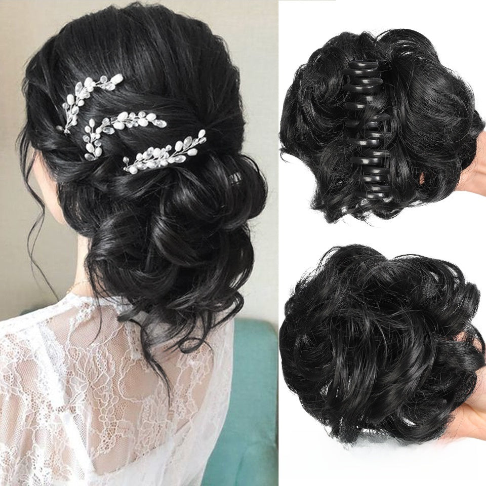 Synthetic Hair Clip Bun