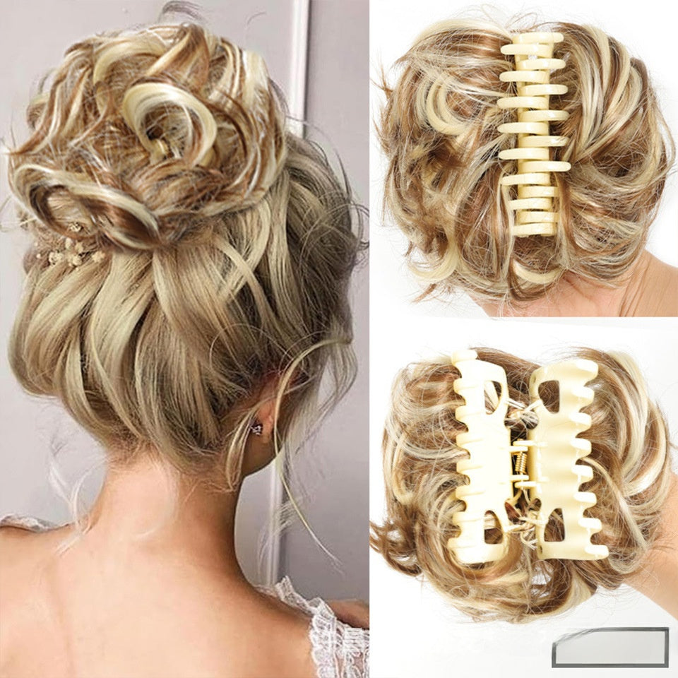 Synthetic Hair Clip Bun