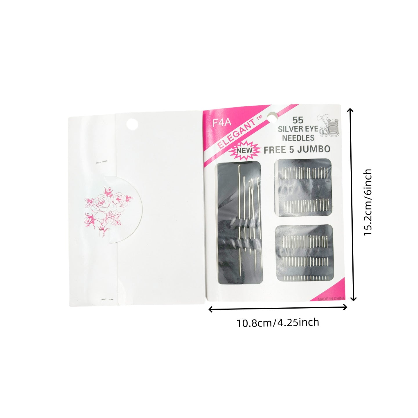 Hand Sewing Needles with Large Eye (55 or 60 Pieces)