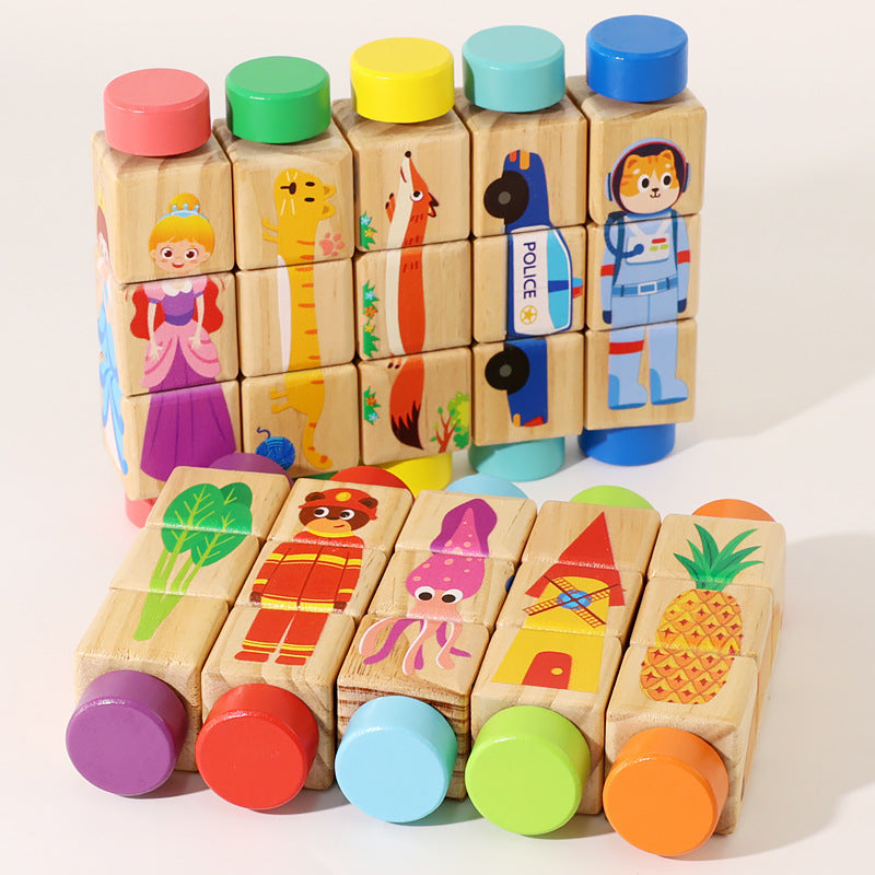Wooden Rotating Puzzle Toy