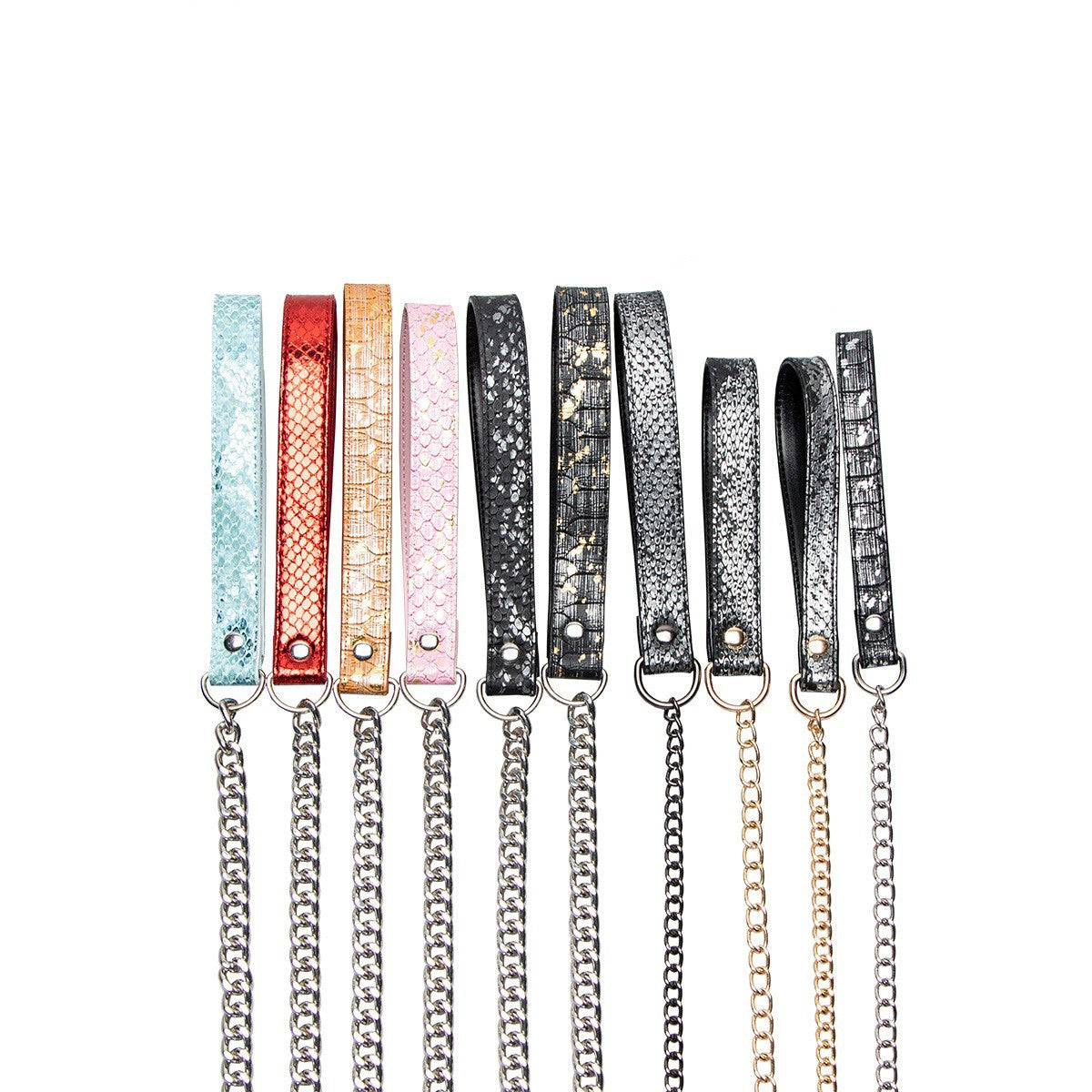 Gothic Punk Adjustable Choker Collar with Alloy Pendant