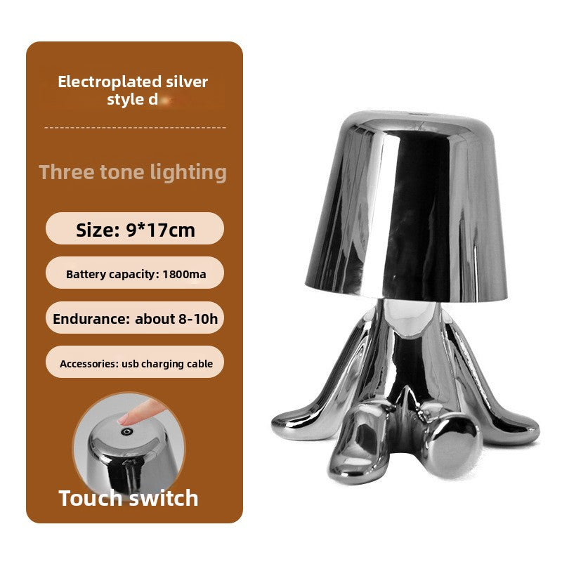 Electroplated Little Golden Man Table Lamp