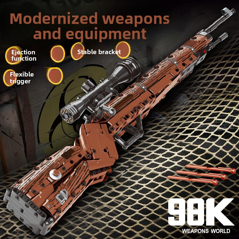 Compatible Lego Military Building Blocks Toy Sniper Rifle Model