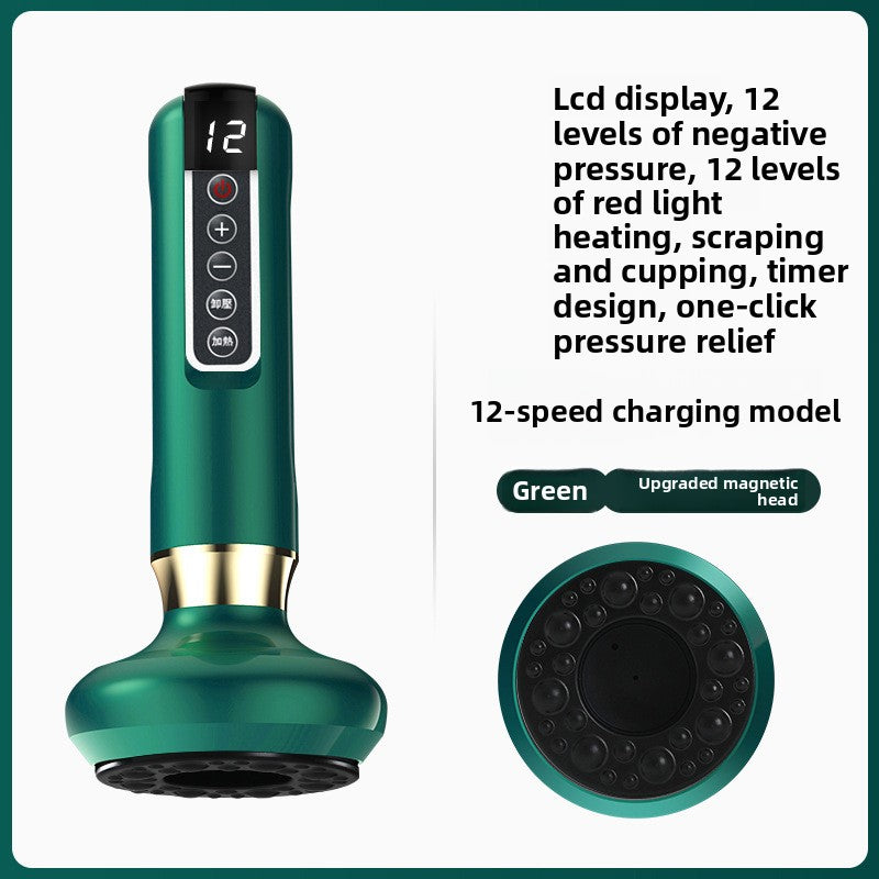 Electric Gua Sha Device with Heating & Cupping Functions