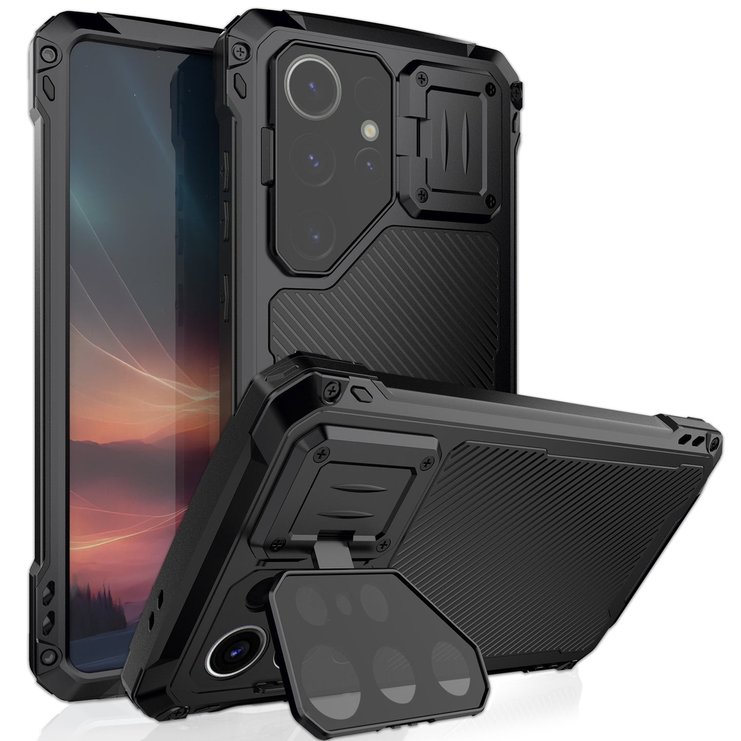 Waterproof Metal Bracket Phone Case