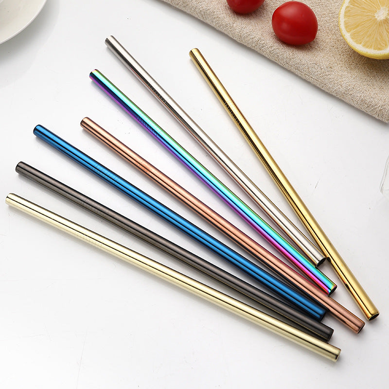 304 Stainless Steel Reusable Drinking Straw Set