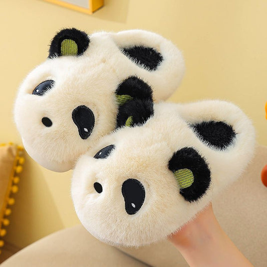 Panda Children's Cotton Slippers