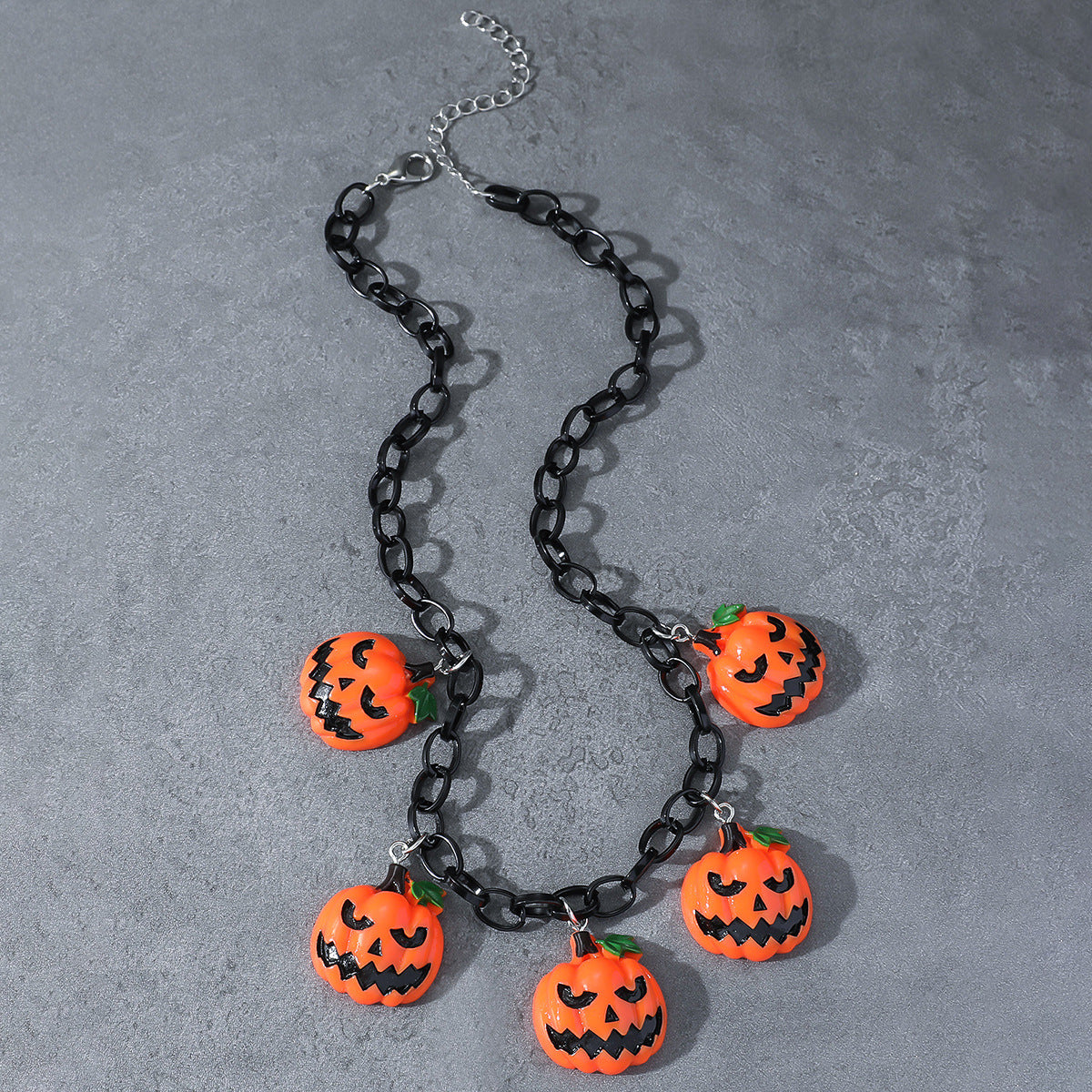 Cute Pumpkin Hanging Short Necklace
