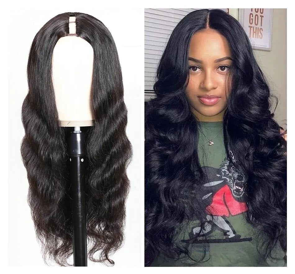 Real Human Hair U Part Wig