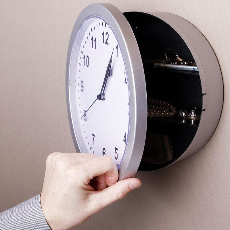 Creative Hidden Wall Safe Clock with LED Display