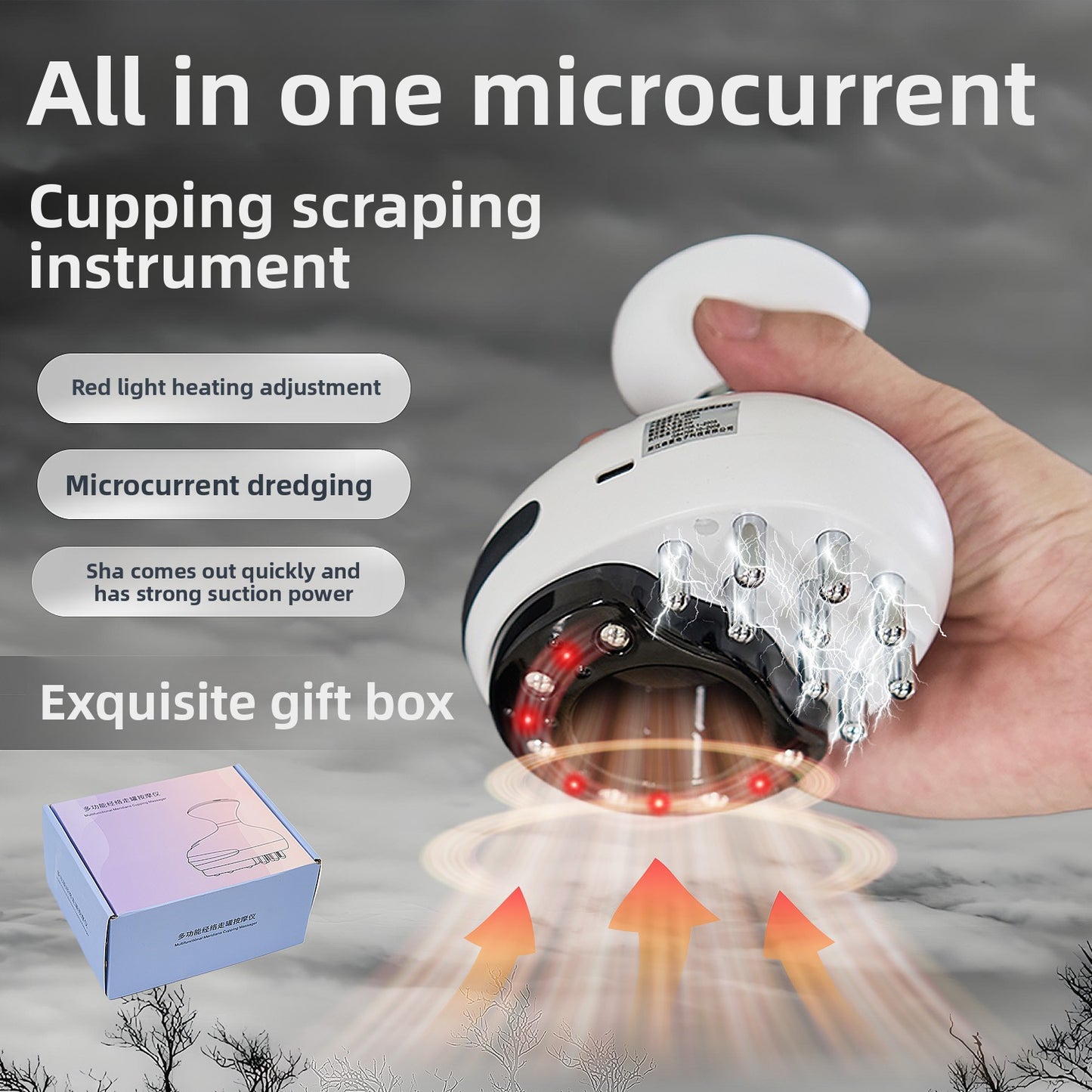 Intelligent Three-in-One Meridian Brush Massager