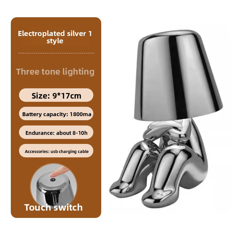 Electroplated Little Golden Man Table Lamp