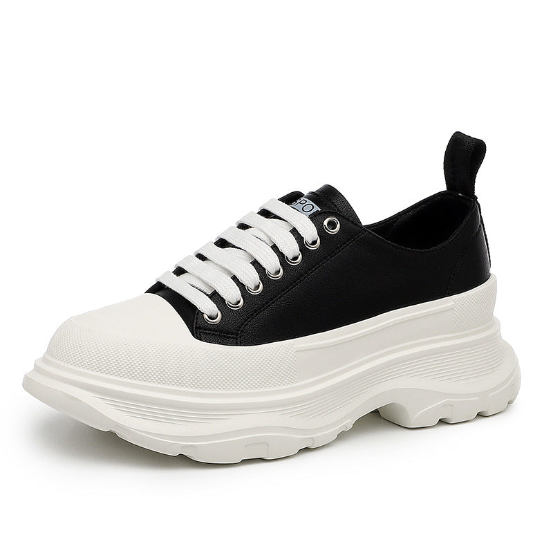 Genuine Leather Platform Casual Shoes