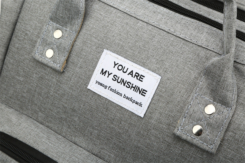 Foldable Mommy Bag with USB Port, Large Capacity Baby Diaper Backpack