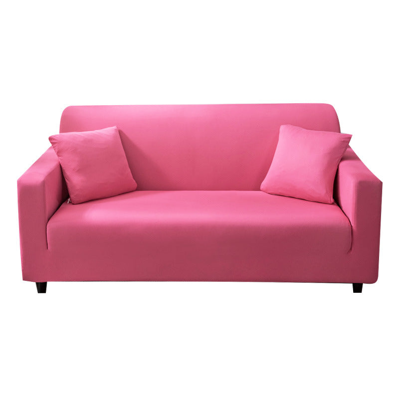 Elastic Solid Color Sofa Cover, Full Coverage Dust Protection