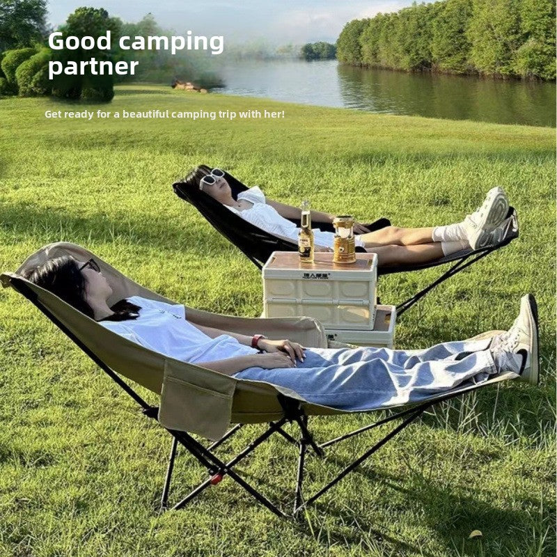 Adjustable Portable Moon Chair for Camping and Fishing