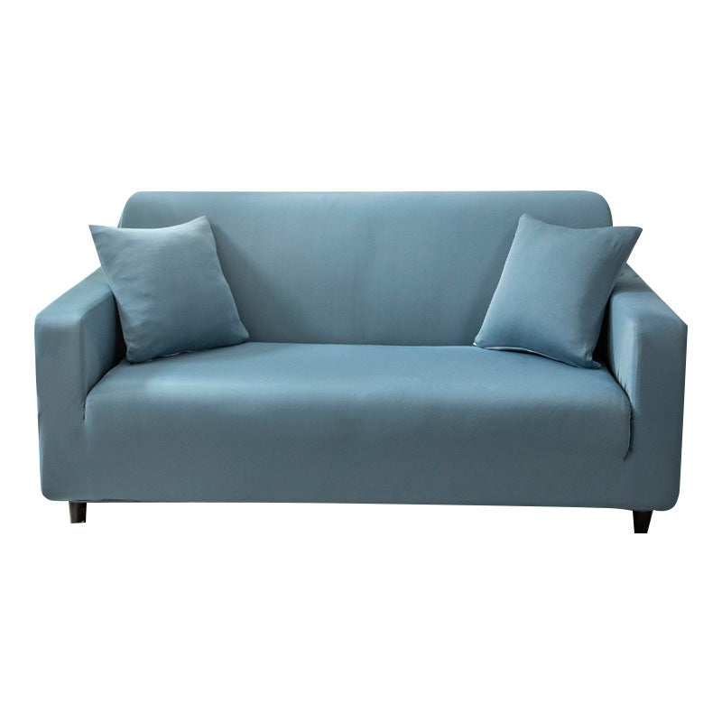 Elastic Solid Color Sofa Cover, Full Coverage Dust Protection