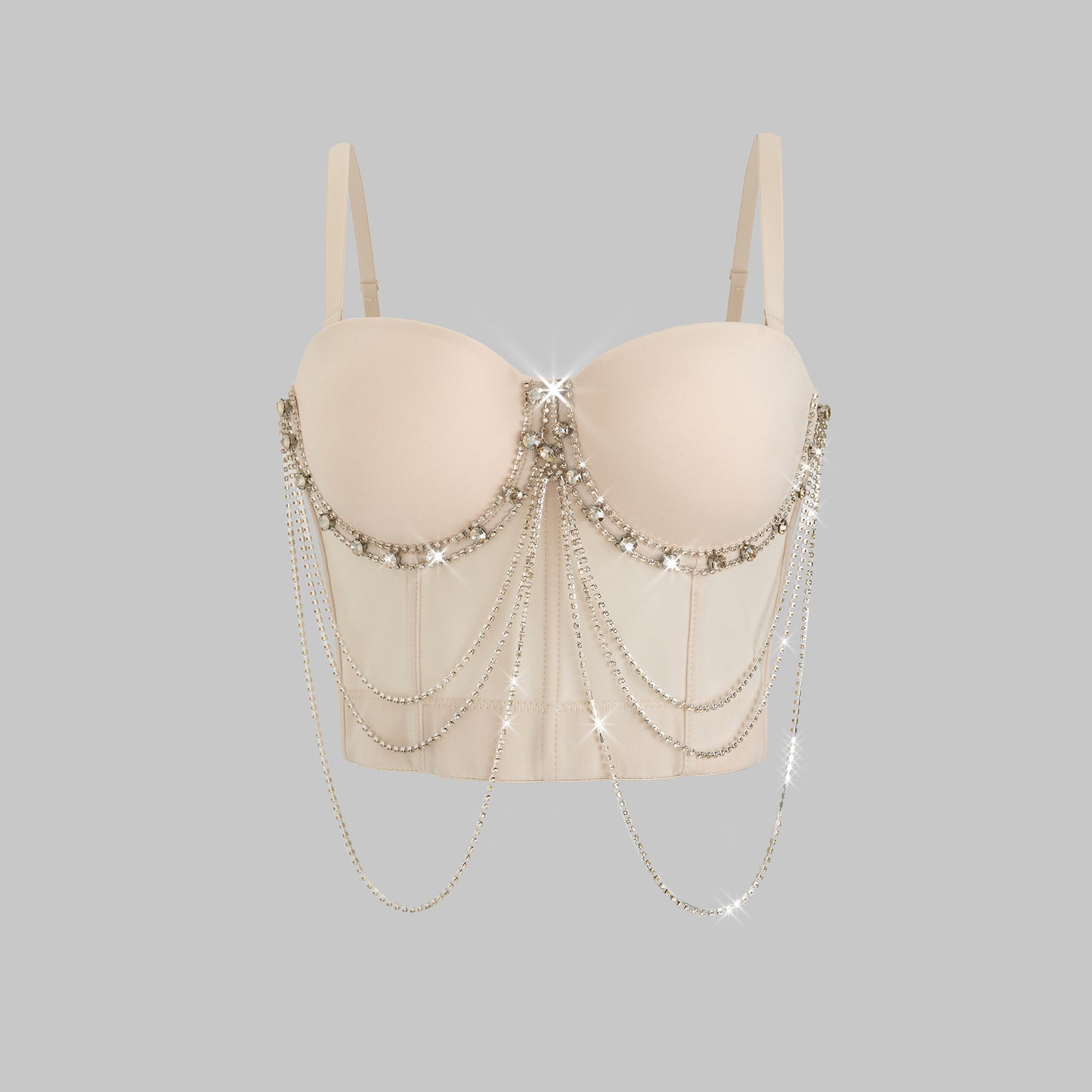 Sexy Rhinestone Chain Suspender Top for Women