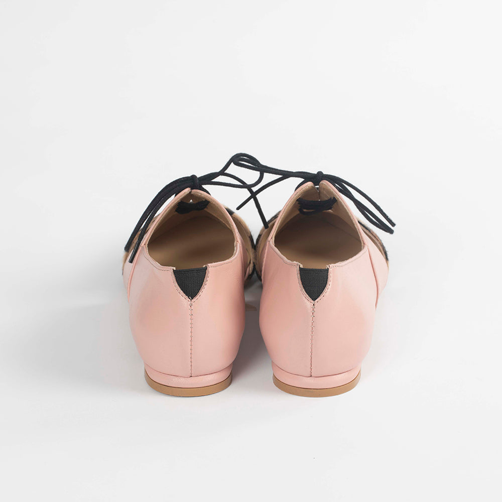 Calf Hair Leather Flat Shoes - Native by Lordess