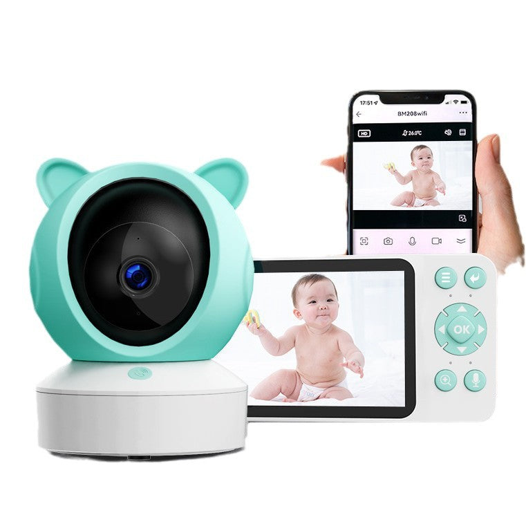Graffiti WiFi Wireless Remote Video Baby Monitor - with Screen Mobile Tracking Cry Alarm Baby Monitor