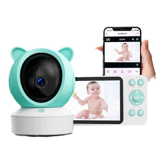 Graffiti WiFi Wireless Remote Video Baby Monitor - with Screen Mobile Tracking Cry Alarm Baby Monitor