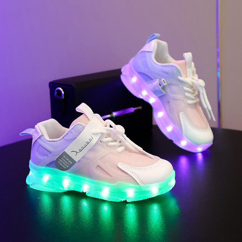 Rechargeable LED Light Up Shoes for Kids - Boys & Girls
